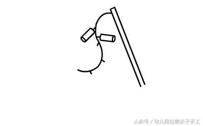 春节灯笼鞭炮简笔画,新年娃娃拿鞭炮简笔画