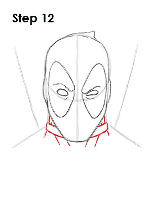 怎么画死侍的头侧面,死侍漫画怎么画