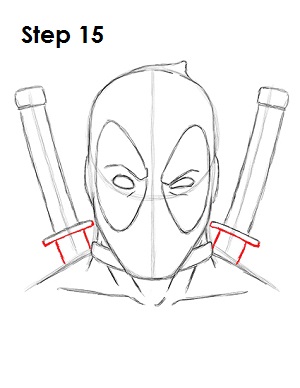 怎么画死侍的头侧面,死侍漫画怎么画