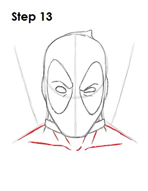 怎么画死侍的头侧面,死侍漫画怎么画