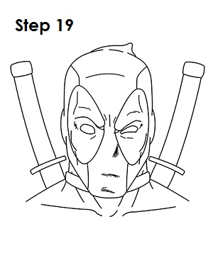 怎么画死侍的头侧面,死侍漫画怎么画