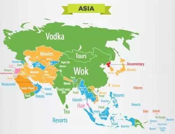 世界偏见,世界地域偏见图