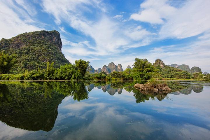 2021阳朔遇龙河竹筏各段漂流价格,阳朔杨堤到兴坪和遇龙河漂流区分
