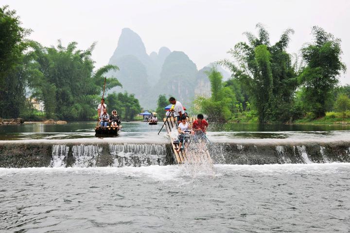 2021阳朔遇龙河竹筏各段漂流价格,阳朔杨堤到兴坪和遇龙河漂流区分