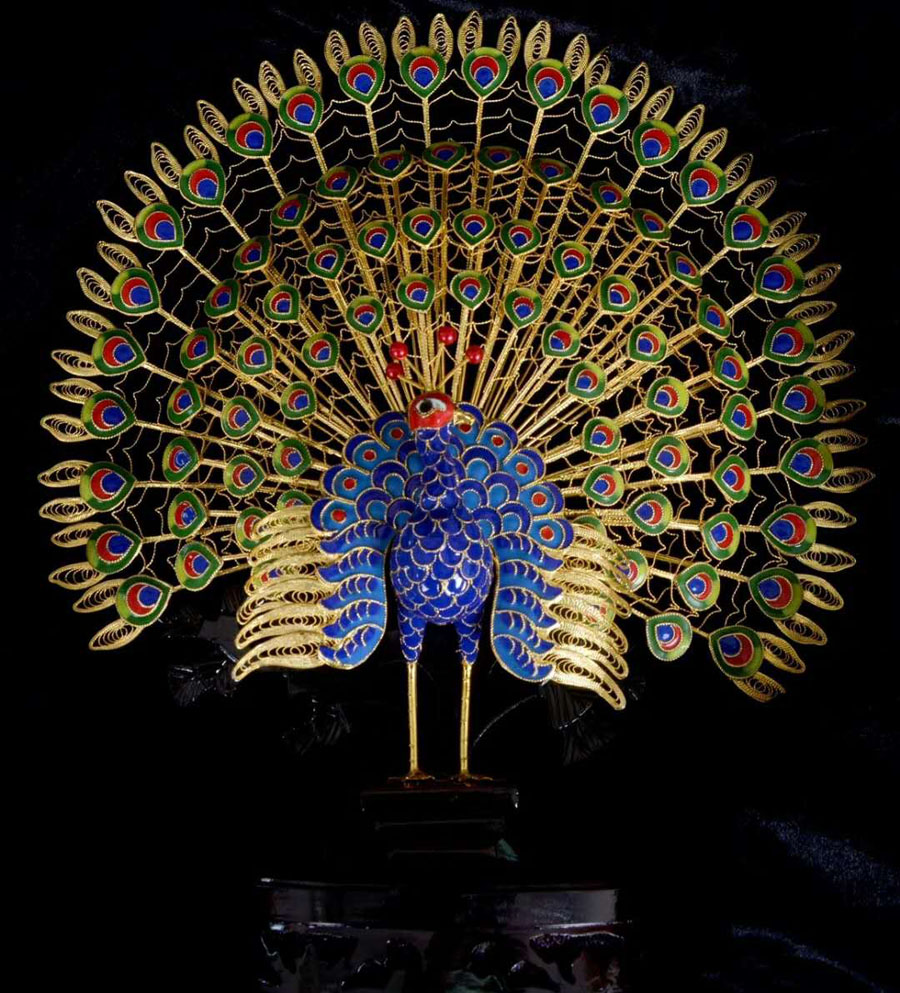 景泰蓝花丝镶嵌,景泰蓝现代大师刘永森作品