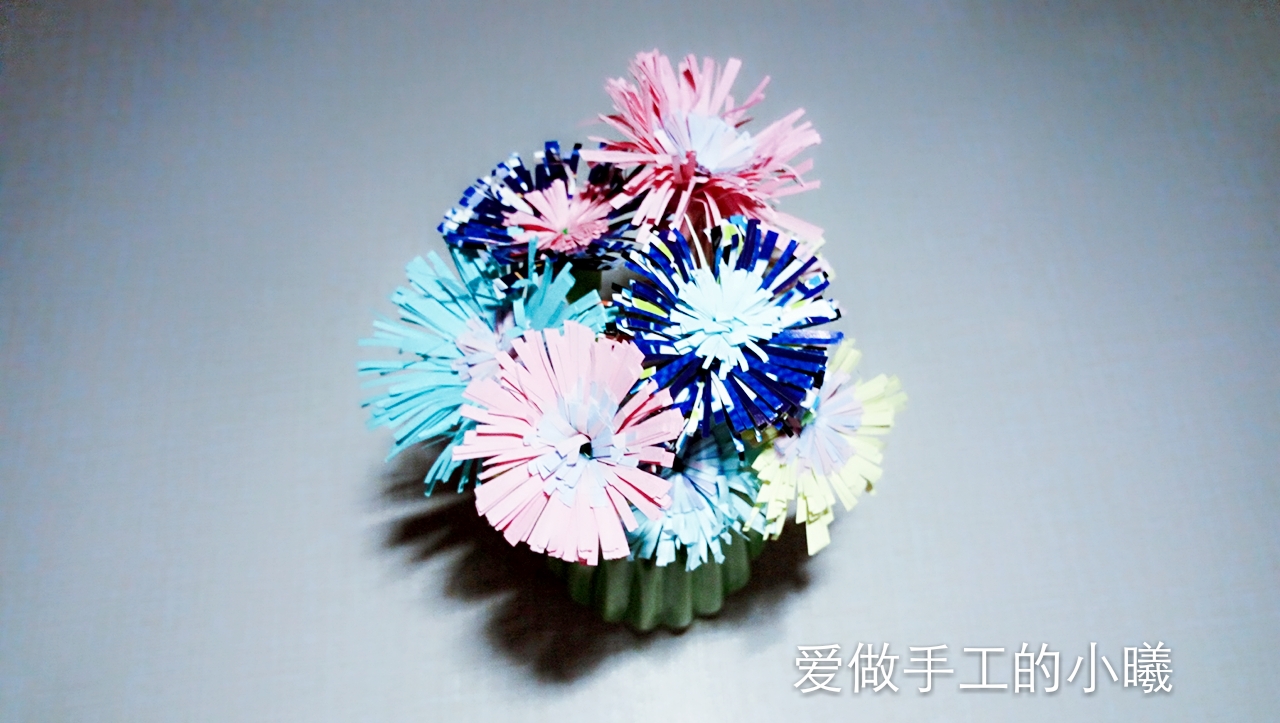 立体花朵折纸教程康乃馨,花朵折纸教程