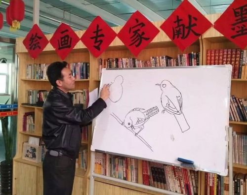 “双眼皮的小鸟？好的，这样画”长春市中医院东部支部书记张国和陈立春三赴康复中心陪“老小孩”开心