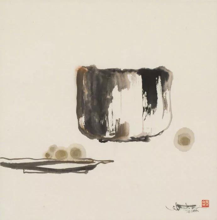日本艺术家笔下的水墨画禅意十足,一个画水墨画很有意境的人