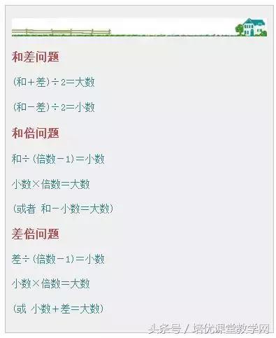 小学数学公式大全整理完整版,小学数学公式大全完整版讲解