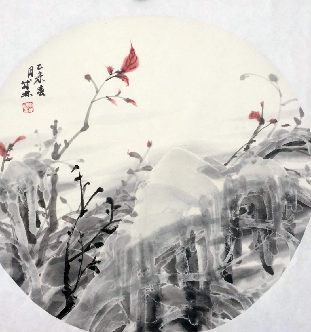 名家笔下的雪景花鸟作品,名家笔下的雪景花鸟欣赏