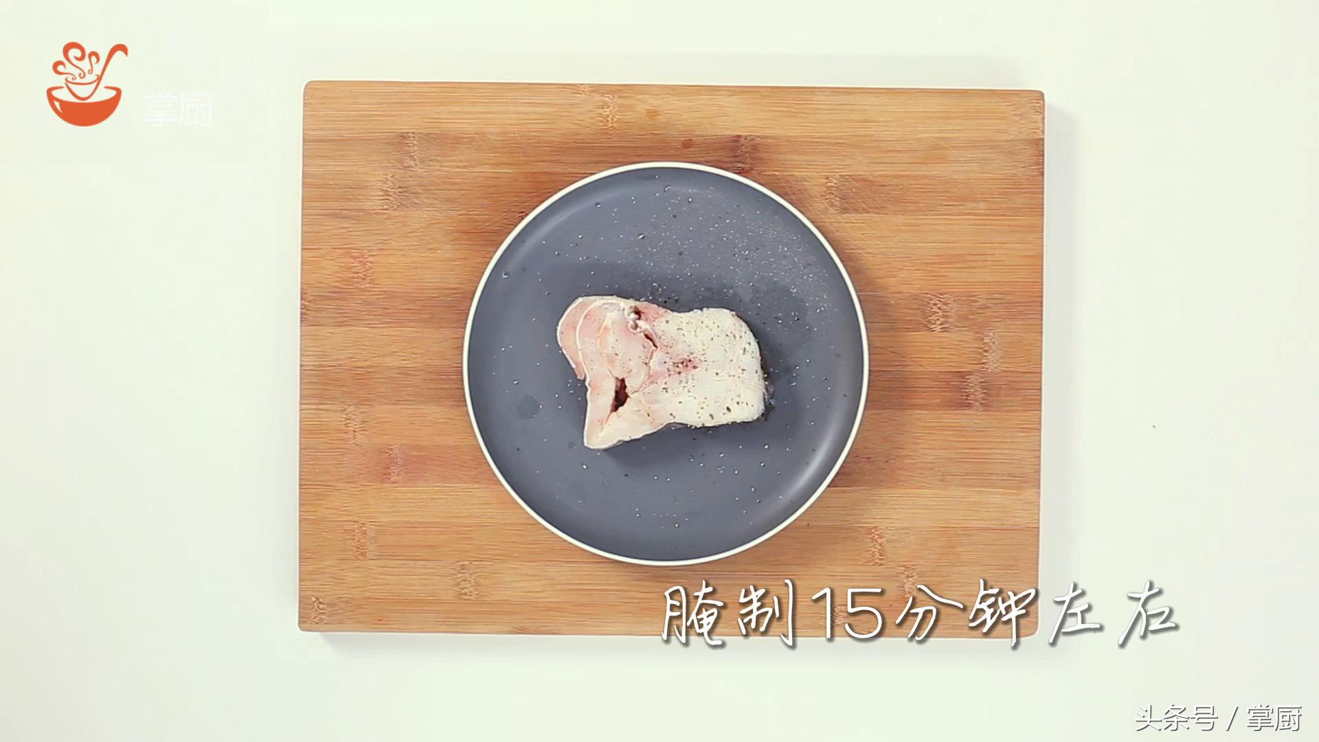 外酥里嫩香煎深海鱼,外脆里嫩的鳕鱼