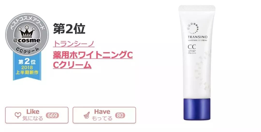 2018cosme大赏完整名单,2020上半年cosme美妆大赏