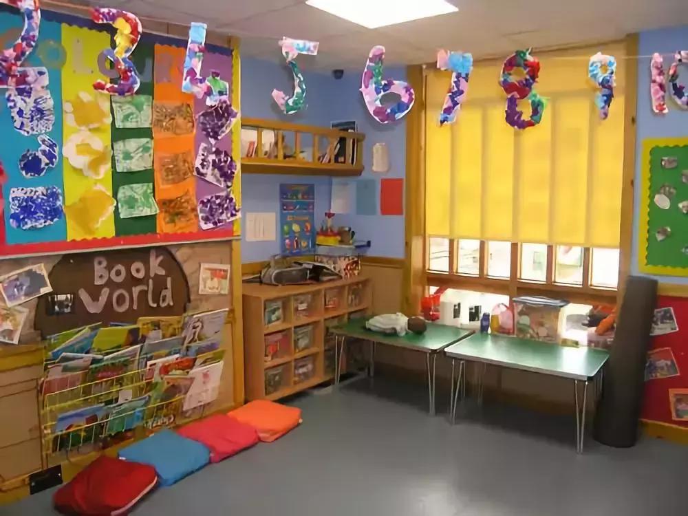 幼儿园室内简单大气的墙面布置,美食手工制作幼儿园墙面