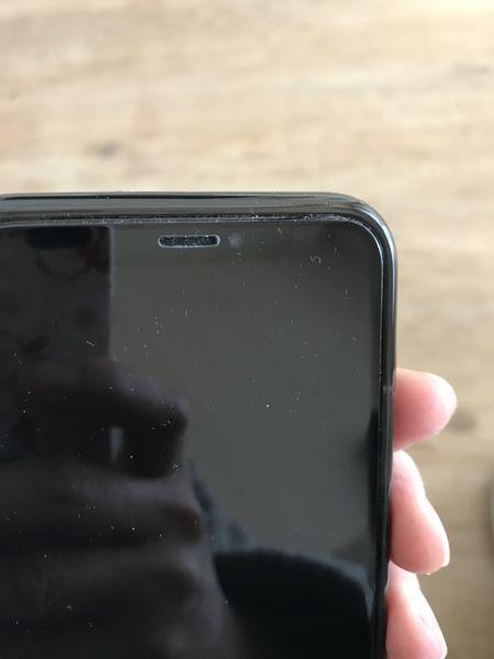 iphonex钢化膜黑边测试图,苹果x钢化膜划痕图