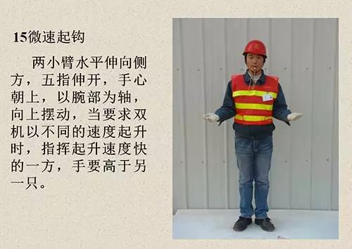 吊车信号工指挥手势图,学习基本吊车动手按键