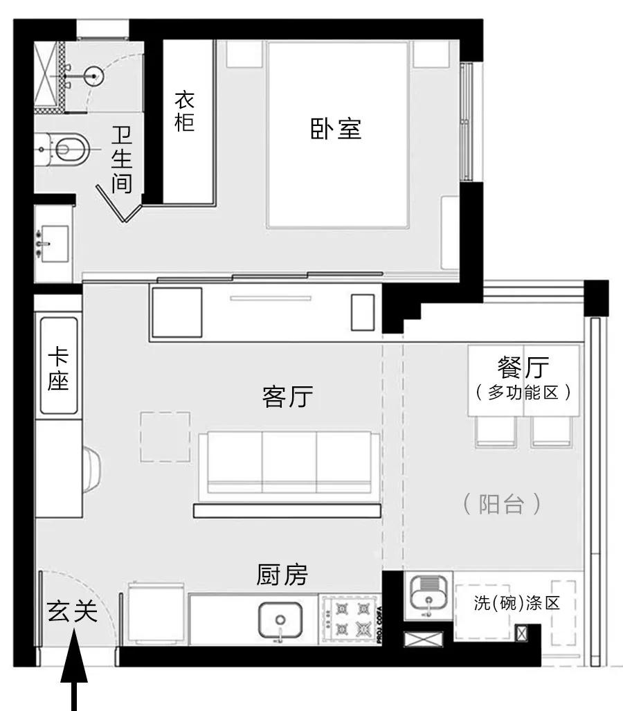 90平4房小户型设计轻奢,看完这10套小户型设计