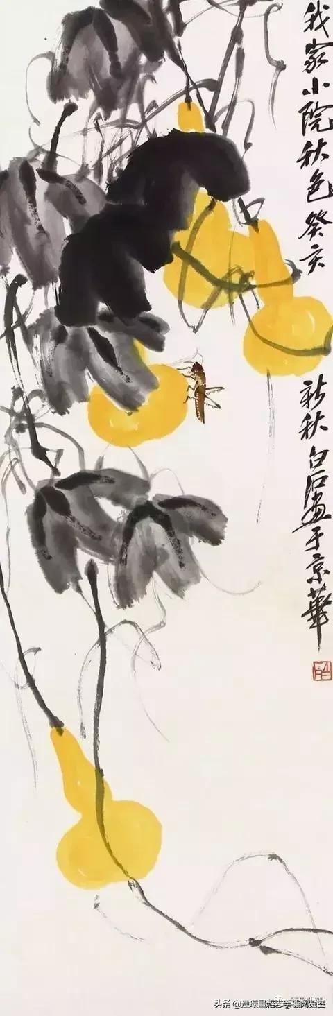 齐白石葫芦精品图片,齐白石葫芦国画