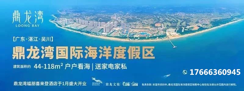 吴川鼎龙湾2室一厅海景房住宿,湛江鼎龙湾海景房