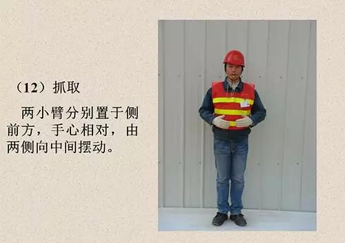 吊车信号工指挥手势图,学习基本吊车动手按键