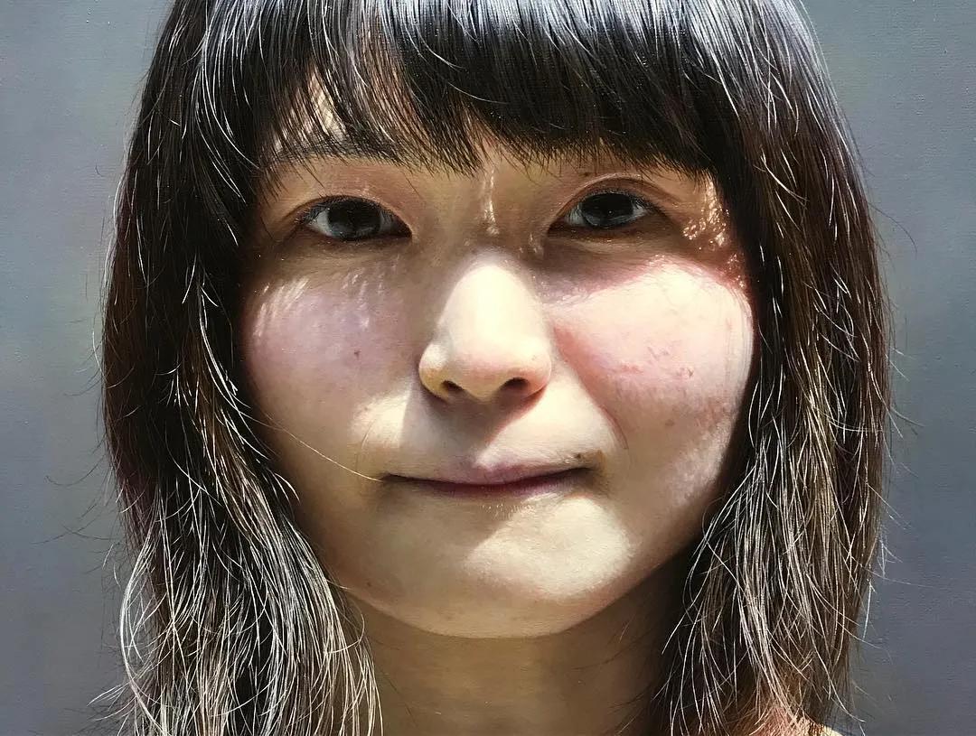 日本90后画家超写实绘画作品欣赏,日本画家画小清新少女