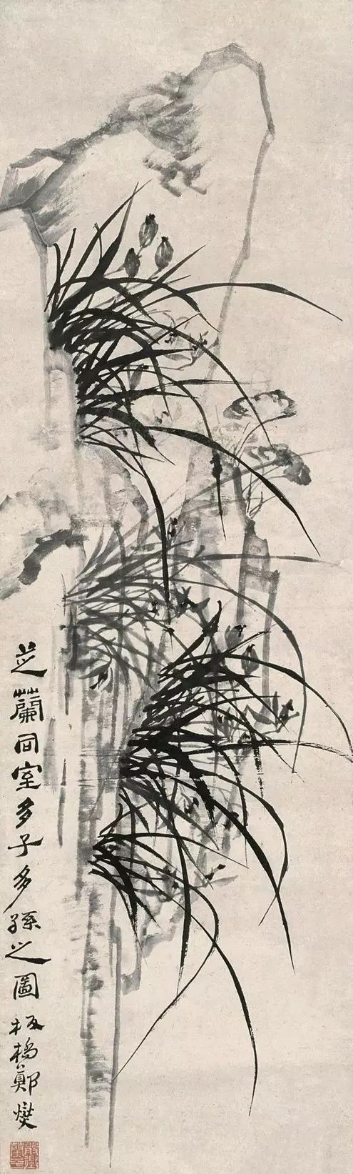 中国十大名家画兰,中国画名家画兰