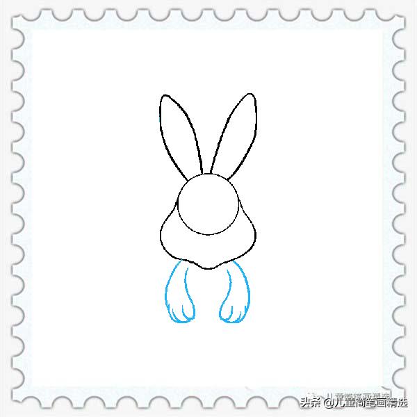 6-12岁儿童简笔画简单又可爱兔子,画小兔子和小熊简笔画