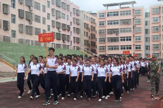 固始永和中学军训2019,固始永和新生军训