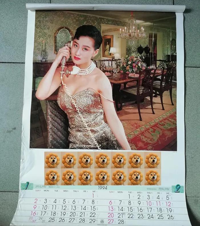 八九十年代的女明星挂历，复古又雷人，都是青春的记忆，好怀念啊