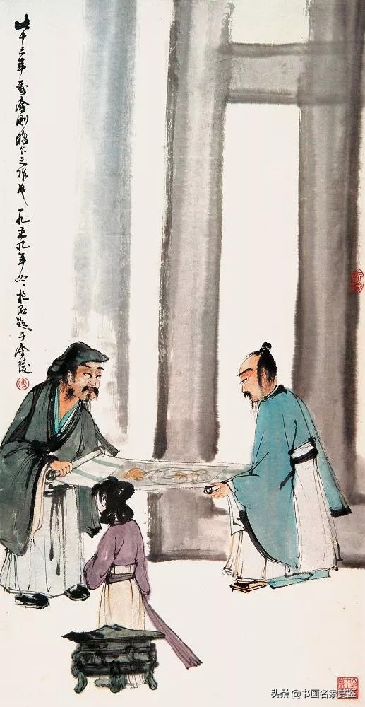 傅抱石大师作品图片,中国画坛巨擘