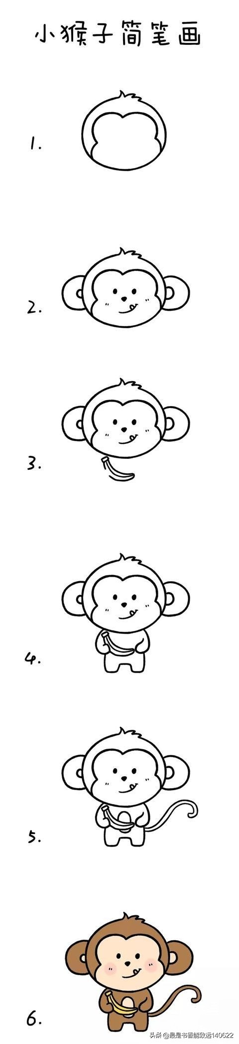 画动物12生肖的简笔画,儿歌多多简笔画动物
