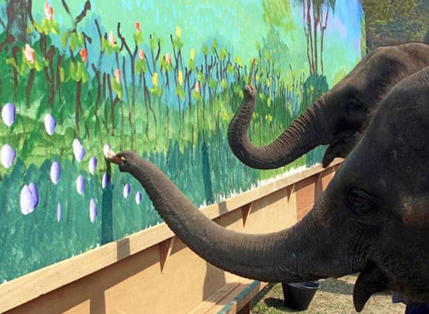 老鼠画画作品逼真,老鼠画画作品