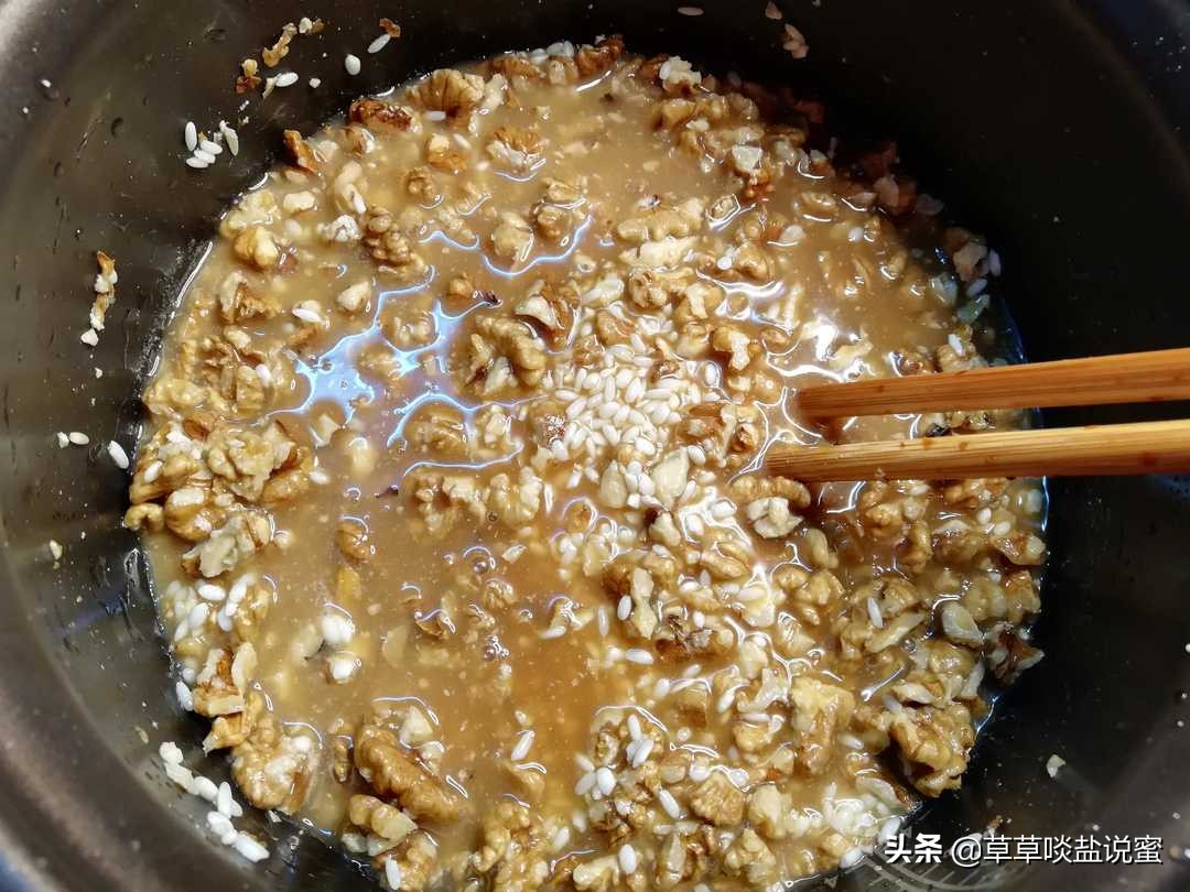 核桃饭团辅食做法大全,核桃碎饭团
