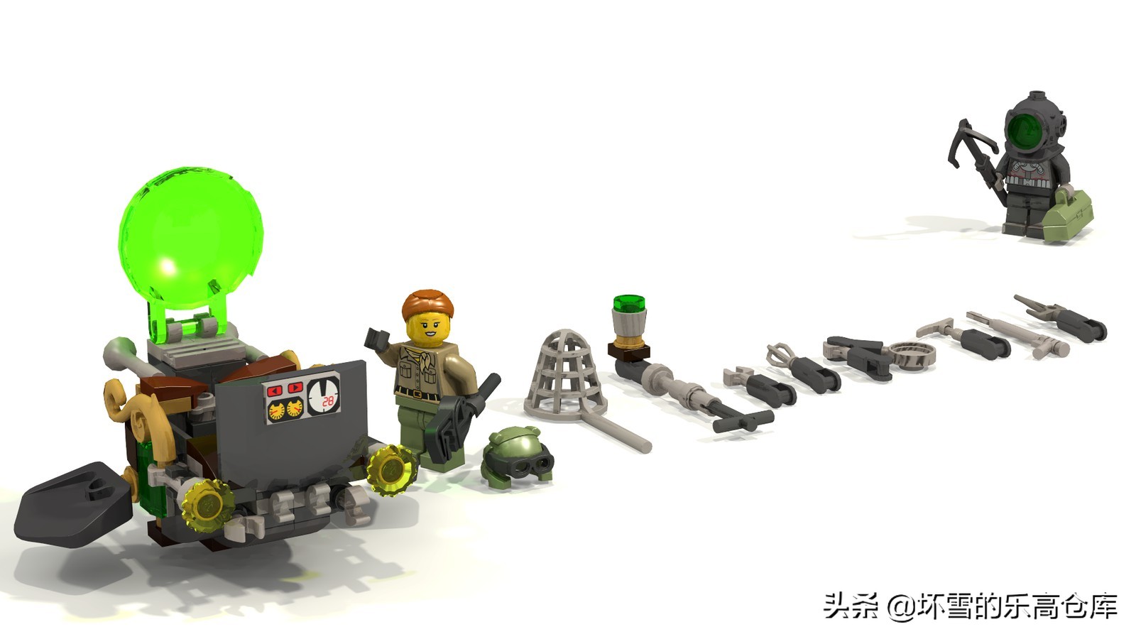 乐高大颗粒搭建古代城墙,用乐高搭建一个超迷你的城市