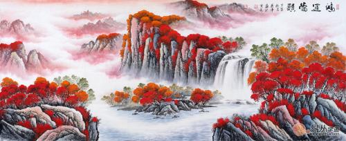 十大著名风水画鸿运当头,客厅山水画风水讲究鸿运当头
