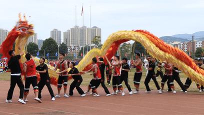 2023年呈贡民大运动会开幕式,大运会震动开幕式