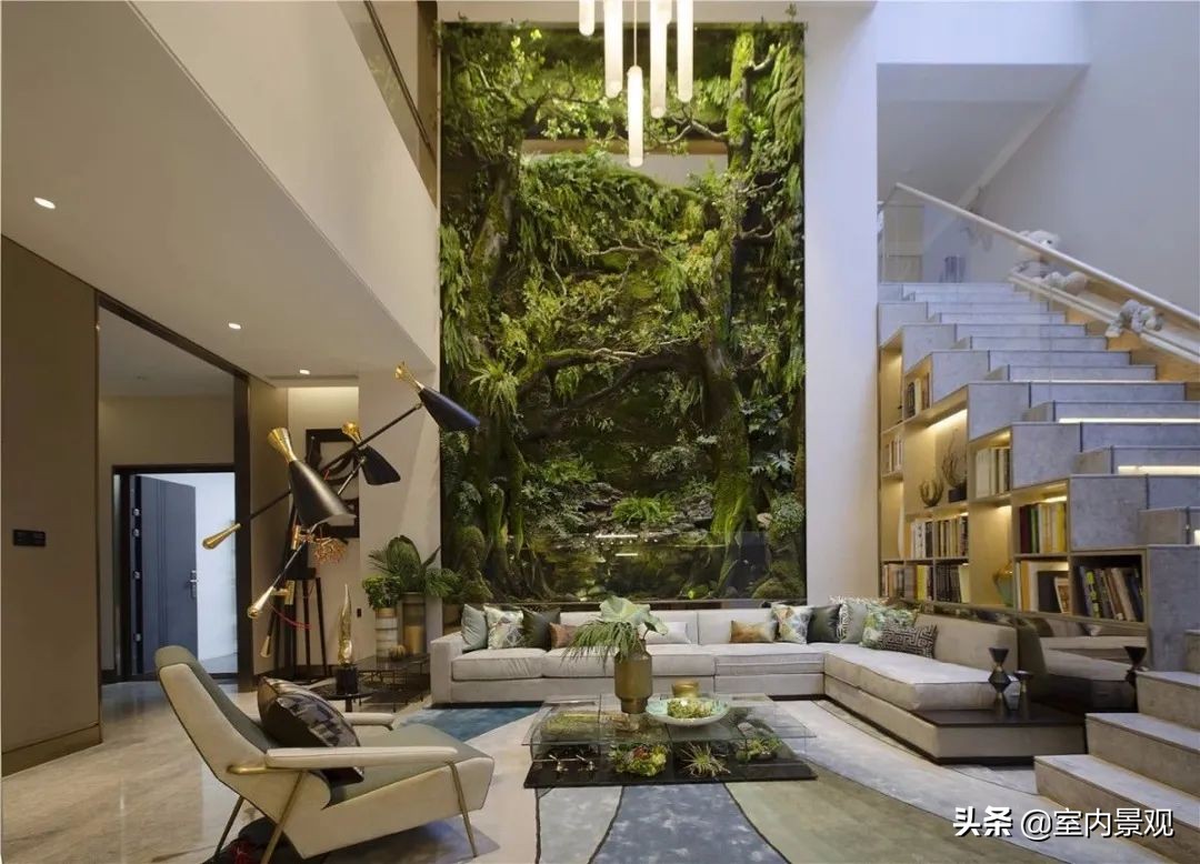 植物墙与永生植物墙不同,植物墙天然