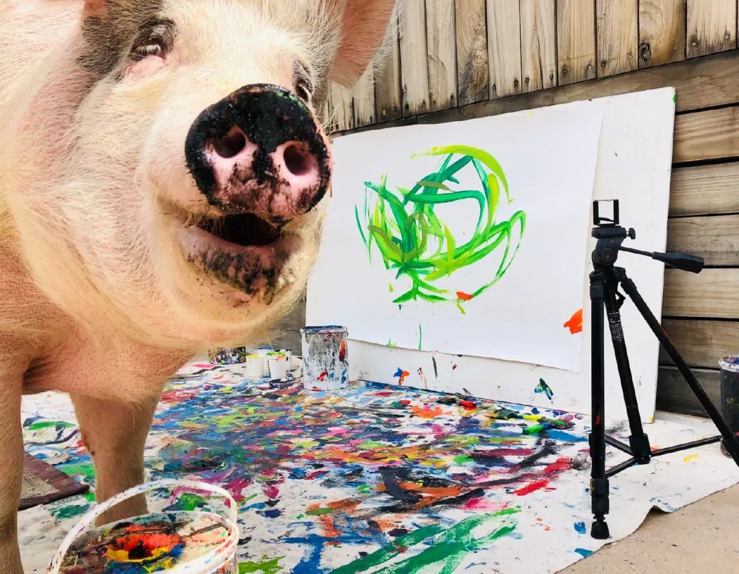 老鼠画画作品逼真,老鼠画画作品