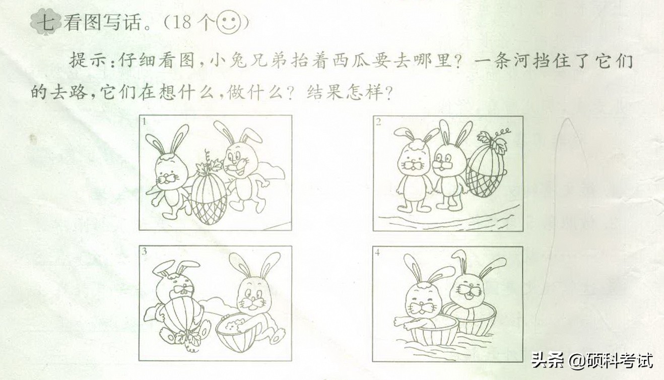 语文看图写话二年级练习题,一年级语文看图写话专项练习题
