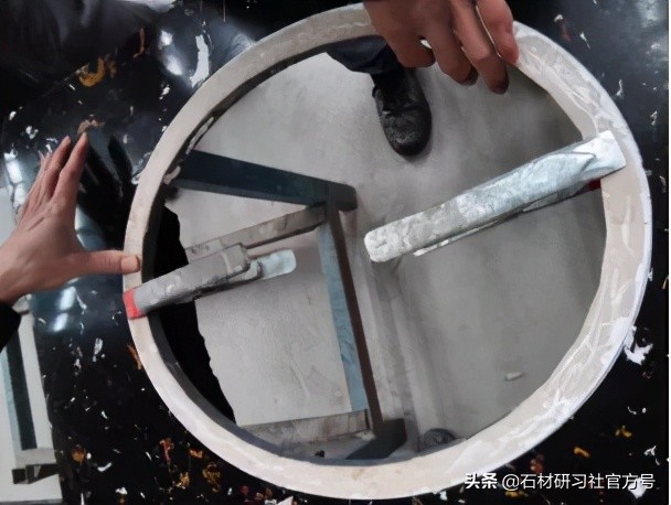 石材一体台盆怎么加工,石材台盆孔废料怎么用