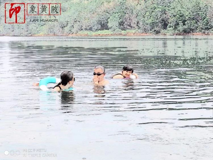 秋湖游泳,武汉木兰湖游泳