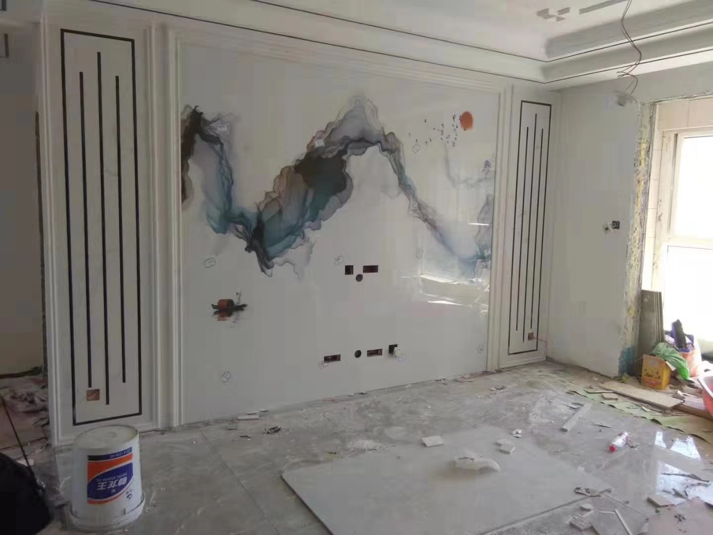 瓷砖和石材背景墙区分,瓷砖背景墙一般怎样装饰