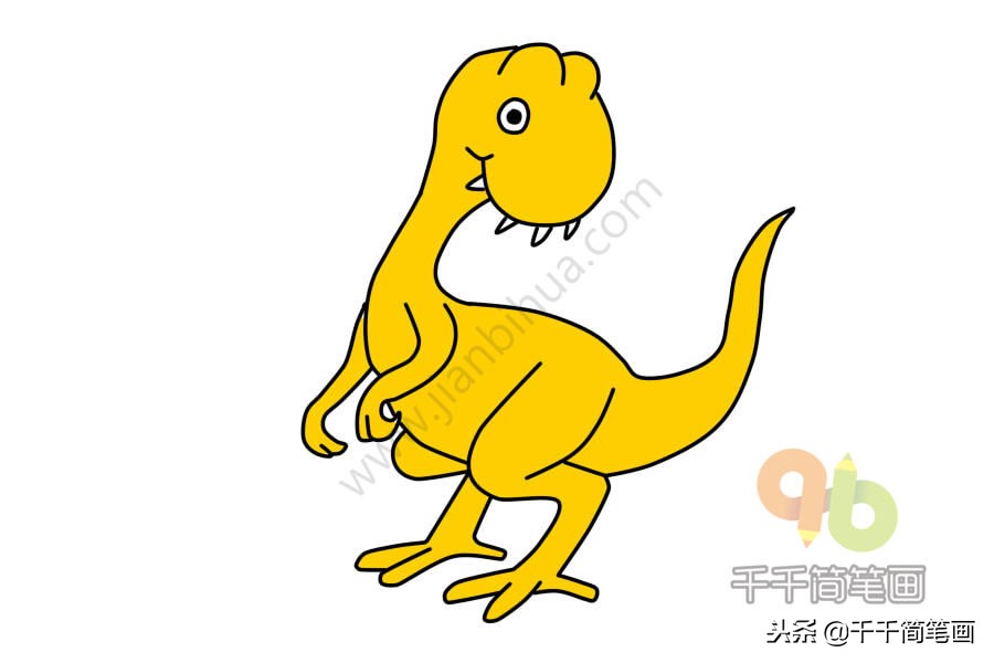 简笔画飞天恐龙带翅膀的恐龙,恐龙简笔画幼儿教学