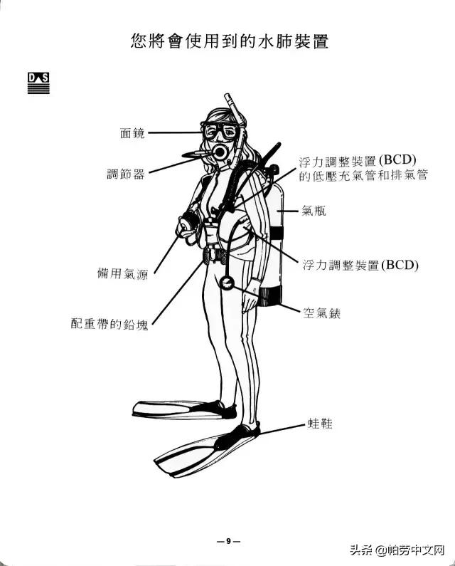一张图看懂深海水肺潜水