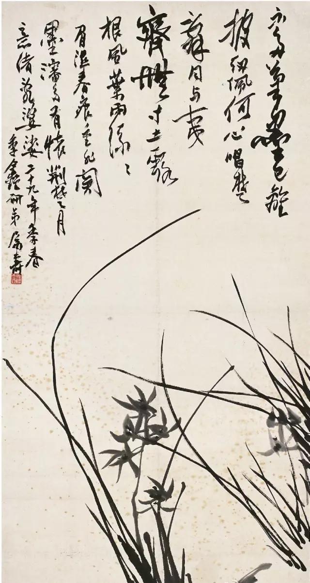 中国十大名家画兰,中国画名家画兰
