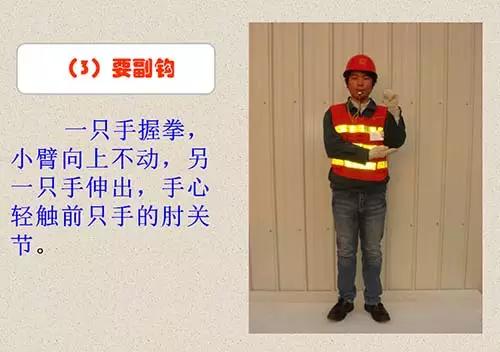 吊车信号工指挥手势图,学习基本吊车动手按键