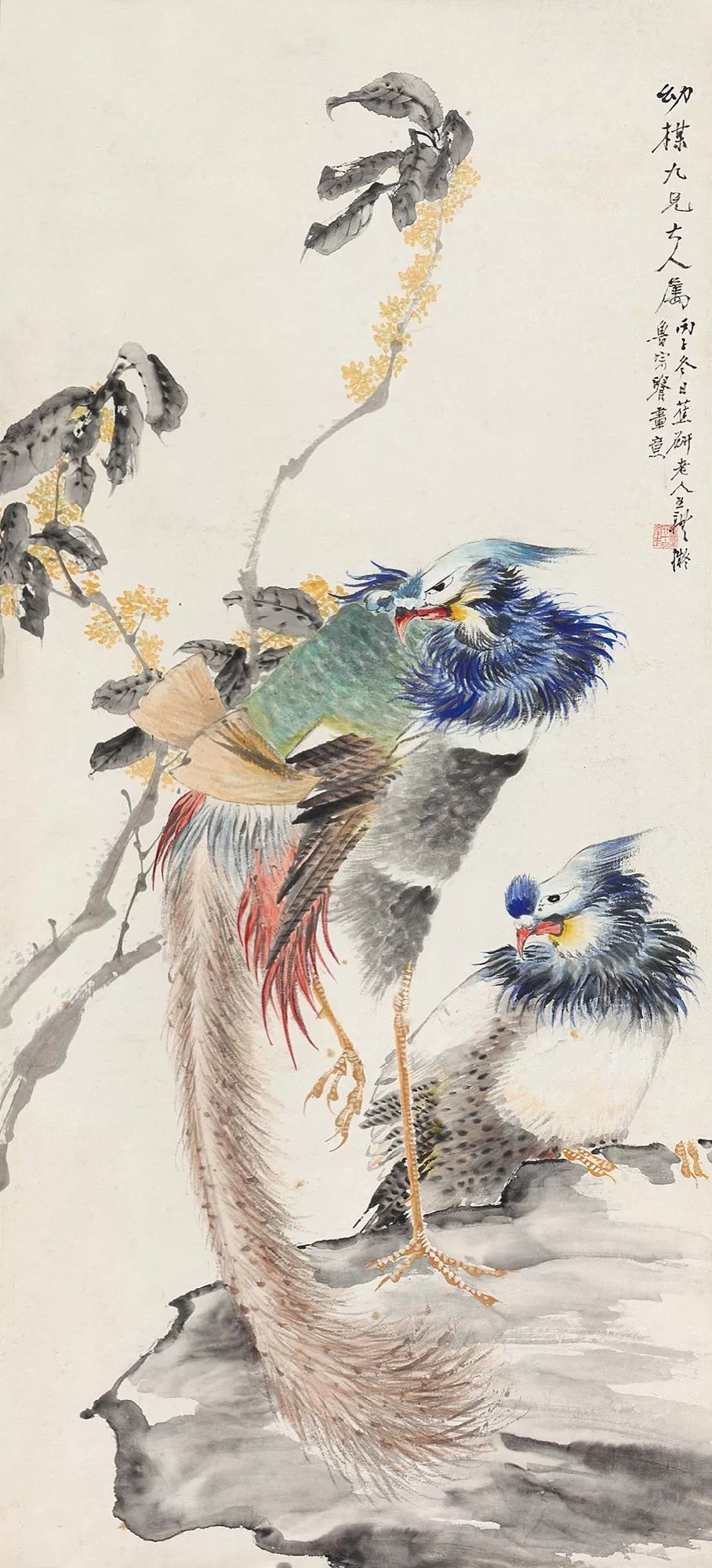 潘天寿100幅花鸟画欣赏 (潘天寿写意花鸟画要义)