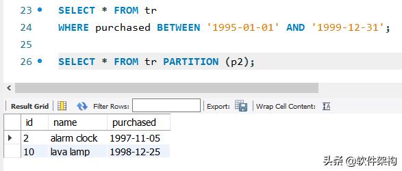 mysql表分区后的多条件查询,mysql数据库已有表建分区
