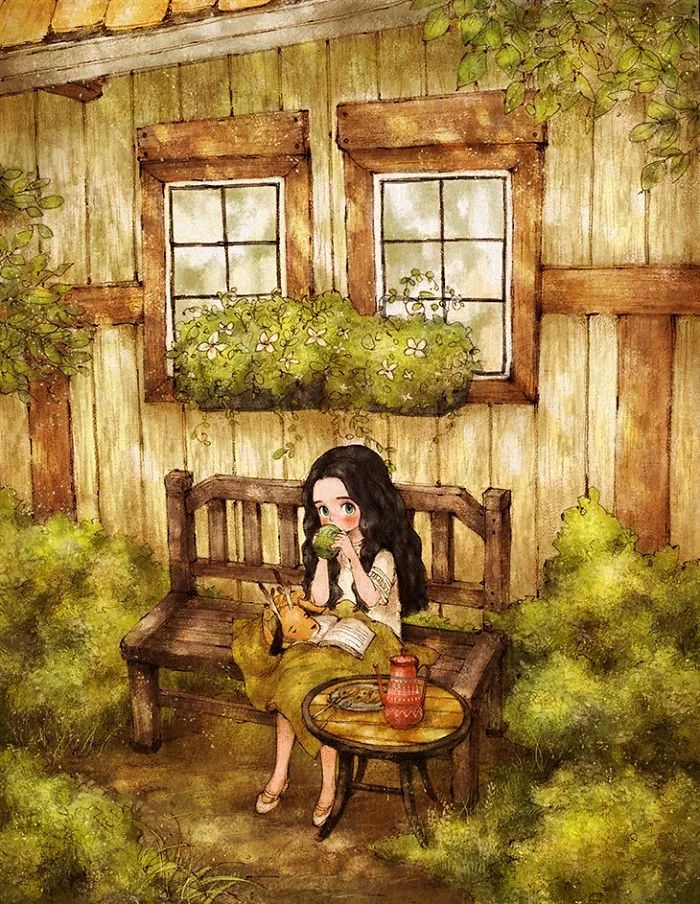 画风堪比宫崎骏,写实韩系画风画师